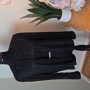 Vintage Laurence Kazar Silk beaded formal jacket